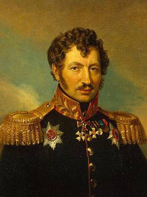 Изображенный на этой картине человек в Бородинском сражении командовал одной из бригад...