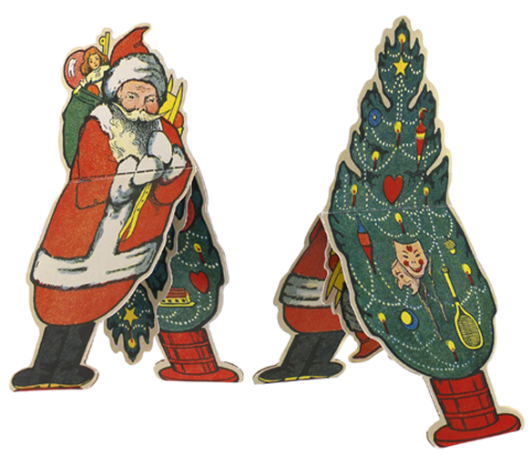 Санта-Клаус и елка