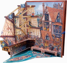 Объемная модель книжки-карусели "Корабль пиратов"