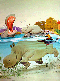 Тони Вульф. Иллюстрация из книги Веселые истории о животных