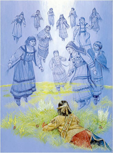 Иллюстрации к мифам американских индейцев. Фото: www.firstpeople.us