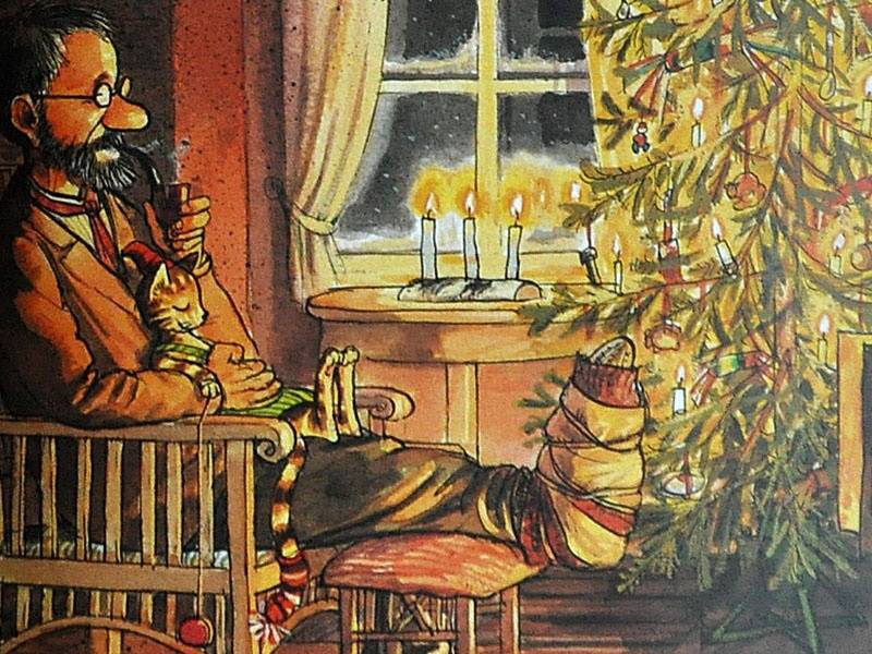 Иллюстрация 10 из 150 для Рождество в домике Петсона - Свен Нурдквист | Лабиринт - книги. Источник: Папмамбук